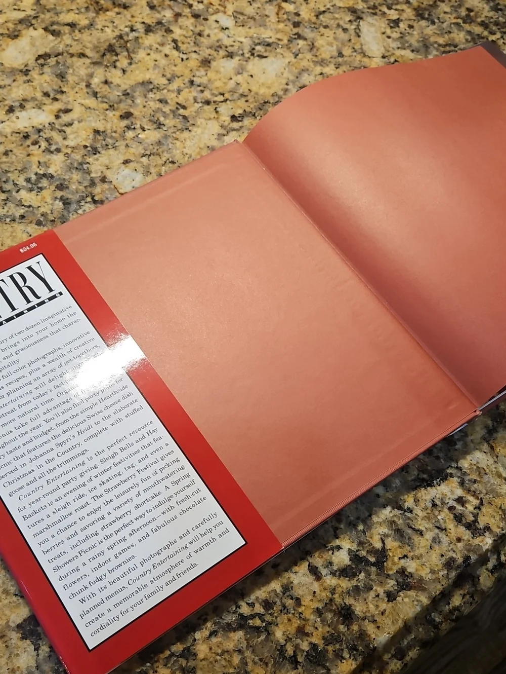 Country Entertaining Cookbook Bonnie Tandy Leblanc 144 Pages